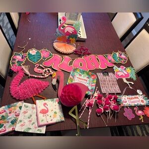 Tropical Flamingo Party Decoration Set